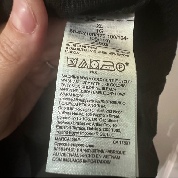 Gap Black Shorts Summer Size XL - Picture 5 of 5